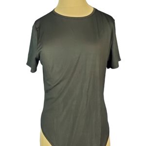 Boohoo Ribbed Bodysuit